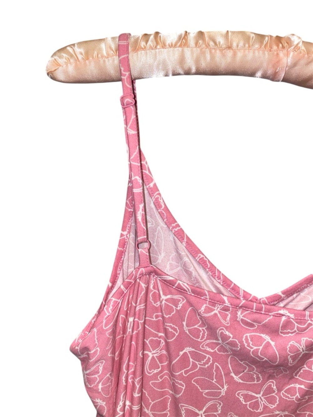 Emily & Jane Cami Night Dress in Pink Butterfly Print - Picture 5 of 8